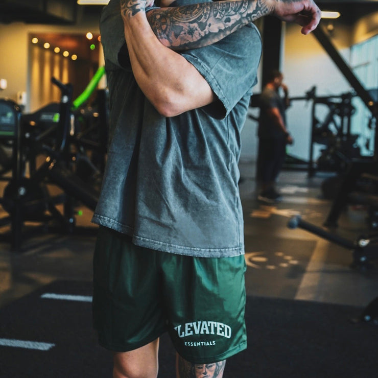 Elevated Mesh Shorts - Forest Green