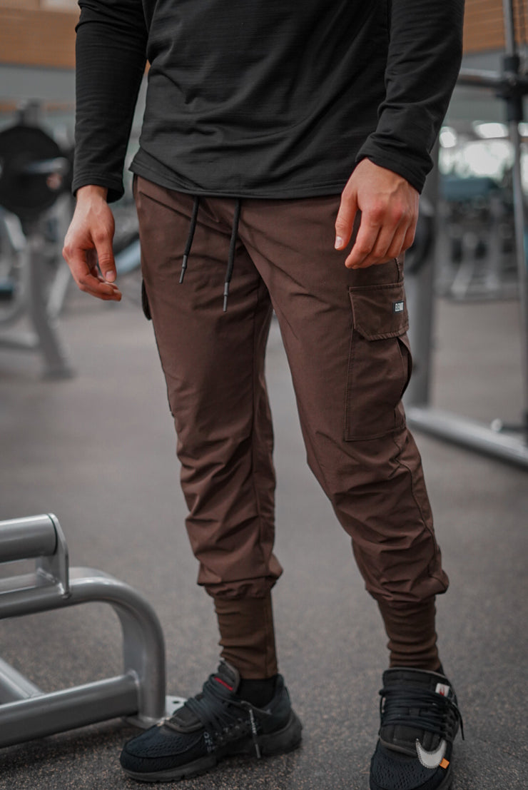 Tech Joggers - Brown