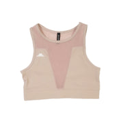 Lux V-Mesh Top - Blush Pink