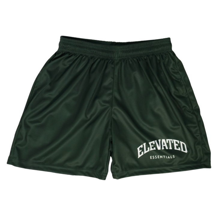 Elevated Mesh Shorts - Forest Green