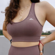 Essential Sports Bra - Brown