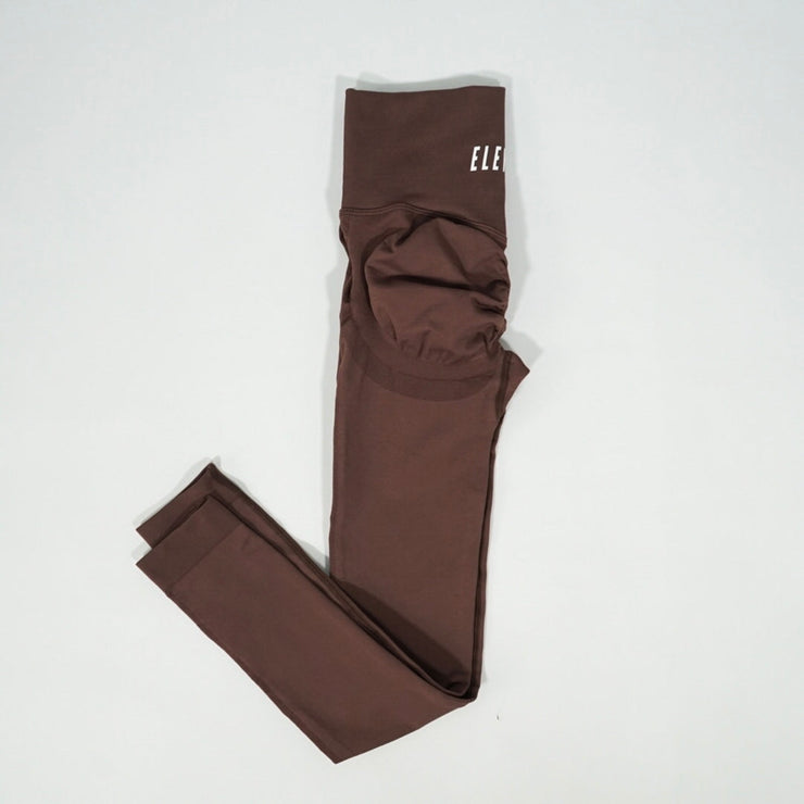 Scrunch Leggings - Brown